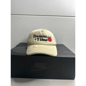 Demon Time Cream Trucker Hat Cap, Stars‎ Logo, Adjustable #354